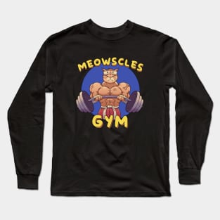 Meowscles Gym Long Sleeve T-Shirt